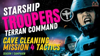 Cave Cleaning Mission 4 // Starship Troopers Terran Command Gameplay