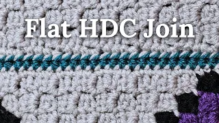 Flat Half Double Crochet Join Tutorial - Beautiful Bugs Blanket CAL