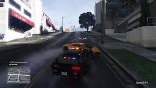 Grand Theft Auto V Online: I became a cop to chase random players on PS5 ! (clip 12)