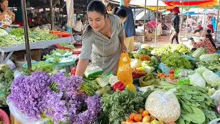 Market show, Expecting mum buy ingredient to make Tuk Kreung recipe - Countryside life TV