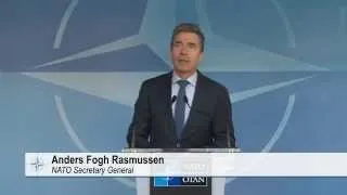 NATO Secretary General - Doorstep Statement, Foreign Ministers Meeting, 25 JUN 2014