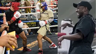 Gervonta Davis 2.0 Curmel Moton CHALLENGED to DogHouse SPARRING at Floyd Mayweather GYM