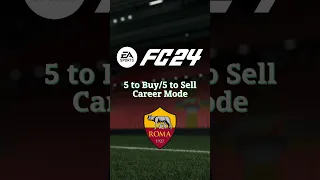 5 Players to Buy & 5 Players to Sell - Realistic Roma Career Mode FC24 #easportsfc24 #roma #seriea