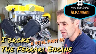 I broke part of the Ferrari engine - Ferrari engined Alfa 105 Alfarrari build part 162