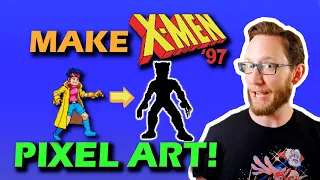 X-Men 97 Video Game Episode! (Pixel Art Sprite Analysis)