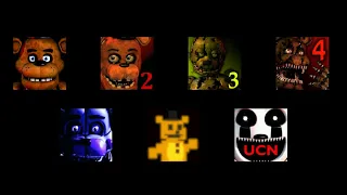 ALL FNAF JUMPSCARES (FNAF 1, 2, 3, 4, SL, PS, UCN)