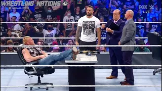 Smackdown 15th October 2021 - Brock and Roman Contract Signing