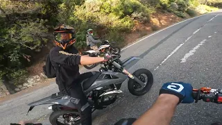 KTM EXC 450 4T CHASING KTM EXC 250 2T