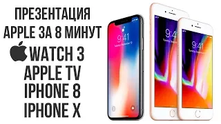 iPhone 8, iPhone 8 Plus и iPhone X: презентация Apple за 8 минут на русском.