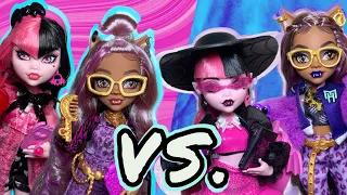 Monster High DRACULAURA & CLAWDEEN Doll Review! Core Classic VS. Core Refresh! + 1000 Sub. GIVEAWAY!