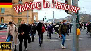 Hanover, Germany 🇩🇪 - Walking around Central Train Station - Hanover by Walk 4K Ultra HD (60fps)