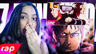 (MANOOOO!!) 2 EM 1 7MZ - Rap do Obito & Rap do Obito, Kakashi e Rin - NINJAS MERECEM PERDÃO - REACT