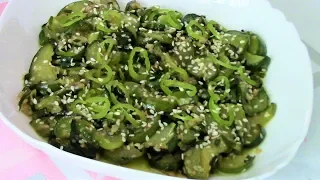 Необычный Салат из ЖАРЕНЫХ ОГУРЦОВ по корейски. Просто и Вкусно!