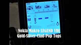 Nokta Makro Legend VDI Numbers Gold- Silver- Clad- Ferro Check