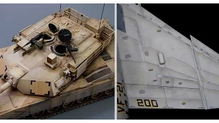 Painting & weathering scale models: Making contrast with oil paint (tanks & aircrafts)HD.