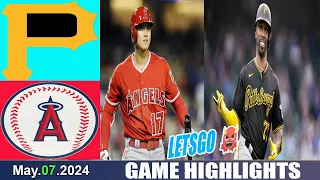 Los Angeles Angels Vs. Pittsburgh Pirates (05/07/24)  Game Highlights | MLB Season 2024