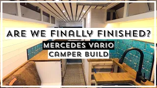 Will We Ever Be Show Ready? Tiling and flooring in a Camper Conversion Build | MERCEDES VARIO Ep38