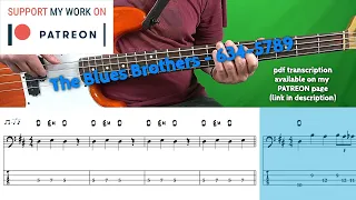 Blues Brothers - 634 5789 (Bass cover with tabs)