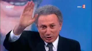 Michel Drucker en larmes à la fin de l'hommage à Johnny Hallyday