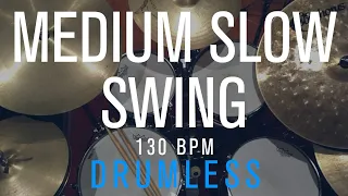 Swing - Medium Slow Jazz Drumless Backing Track | 130 Bpm