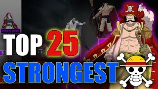 Top 25 Strongest One piece characters Power Levels