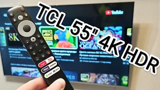 Обзор и тест телевизора LED TCL 55P737. Крутой выбор! Тест 4К, просмотр настроек, игровой режим.