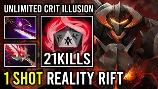 1 SHOT ILLUSION ARMY Unlimited Crit Invisible Hyper Chaos Knight 100% Counter Bristleback Dota 2