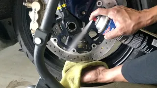 Deglazing Motorcycle Brake Rotors