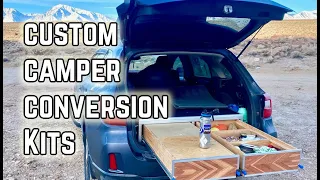 Compass Camper Conversion Kit for Subaru’s and other SUVs, Heavy Duty Drawers, Bed Platform
