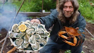 Feasting Like Seafood KINGS $600 Chowder | Cooking Bushcraft Gourmet with @happynewsnetwork