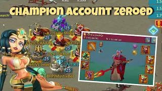 Lords Mobile - NEVER sleep in our kingdoms. Champ account was smashed. First big Cu. zeroed