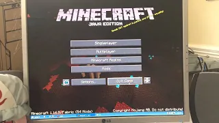 Playing Minecraft 1.16.5 on Windows 98 on Real Hardware