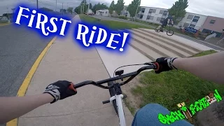 First ride on my 24" bmx bike! - 20" and 24" bmx adventures