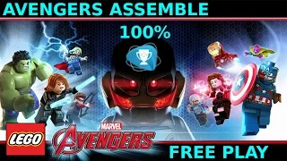 Lego Marvel Avengers - Avengers Assemble 100% all minikits and collectibles