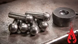 Blacksmithing - Forging dome head rivets