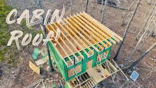 Cabin Build Ep 6: Installing 30ft TJI Joists on the Cabin ROOF!