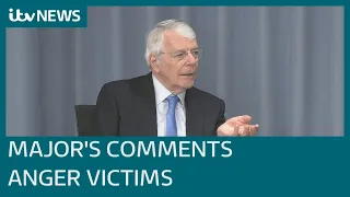 Infected blood victims had ‘incredibly bad luck’, Sir John Major tells inquiry | ITV News