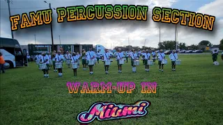 Famu Percussion Section | "Warm-up in Miami" (2023)