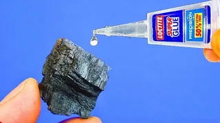 Mix Charcoal Powder and Super Glue! You will be Amazed With Results.