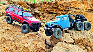 Land Cruiser 80 4x4 против ШЕСТИ колесного монстра ATLAS ... RC OFFroad 6x6