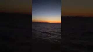 Night Ride on Ferry to Bolivar Peninsula from Galveston,Texas.