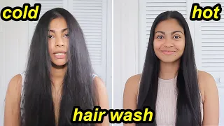 Hot vs Cold Water Hair Wash! | Which is better for your hair? 🧐