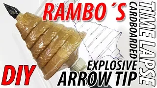 DIY Rambo`s Iconic Explosive Arrow made just from Cardboard. Full Time Lapse Sketch to Final