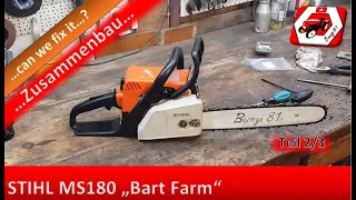 Ob das was wird? Sägen-Reparatur aus "Lagerbestand" | Stihl MS180 "BartFarm" | Teil 2/3