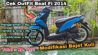 Ini Hasil Modifikasi Beat Fi 2014 Bajet Kuli - Review Harga Outfit Part Racing di Honda Beat Fi