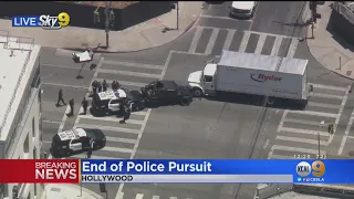 Woman Taken Into Custody After Pursuit Turns Into Hollywood Standoff