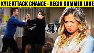 CBS Young And The Restless Kyle gets angry and punches Chance - winning back Summer's affections