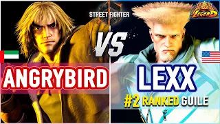 SF6 🔥 Angrybird (Ken) vs Lexx (#2 Ranked Guile) 🔥 SF6 High Level Gameplay