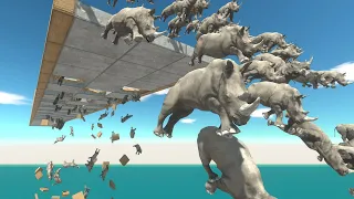 The Broken Bridge Challenge - Animal Revolt Battle Simulator