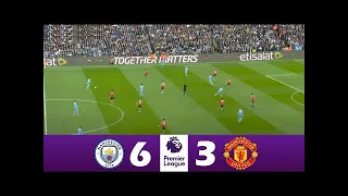 Manchester City vs Manchester United 6-3   2022 Premier League   Match Highlights